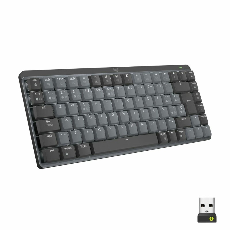 Bluetooth Πληκτρολόγιο Logitech 920-010780 Αγγλικά EEUU Μαύρο Γκρι QWERTY Qwerty US International