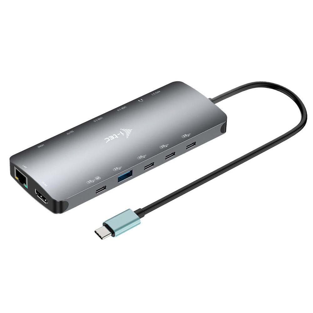 USB Hub i-Tec C31NANOTRIPLEDOCKPD Γκρι