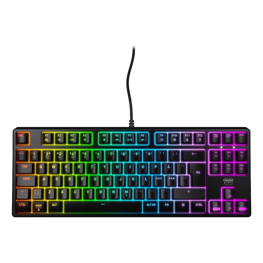 Πληκτρολόγιο Cherry CX-K4V2-RGB-TKL-R-ES Μαύρο Ισπανικά QWERTY