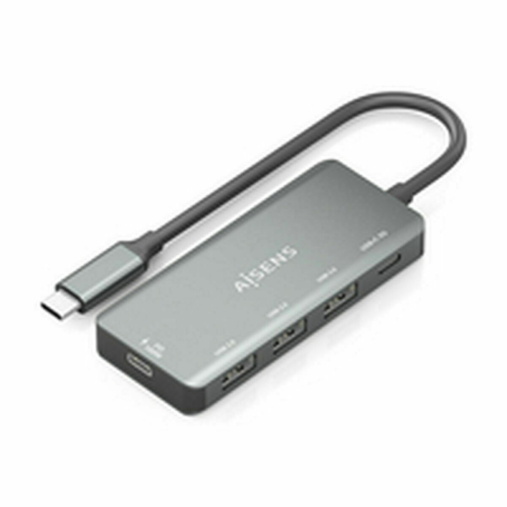 USB Hub Aisens A109-0945 Γκρι
