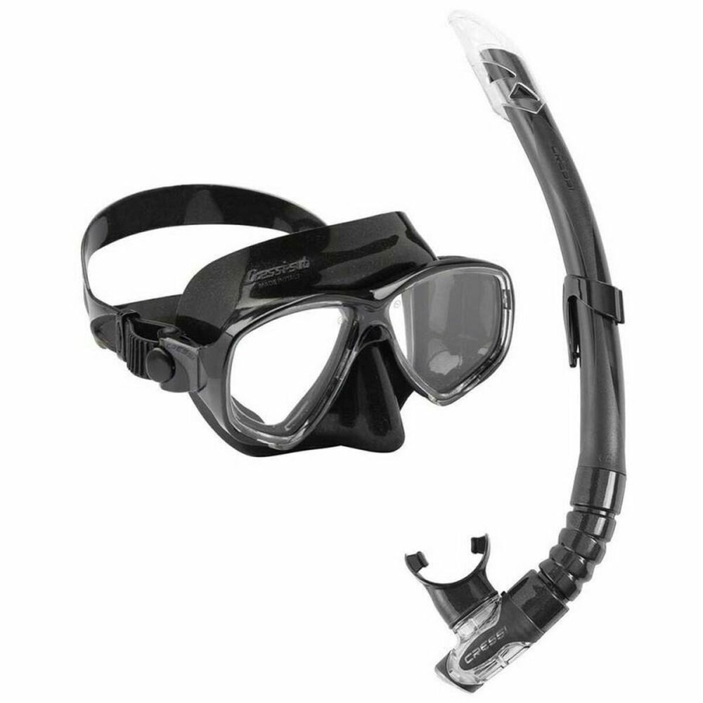 Γυαλιά κολύμβησης με αναπνευστήρα Cressi-Sub ‎DM1000058 Μαύρο Ενήλικες