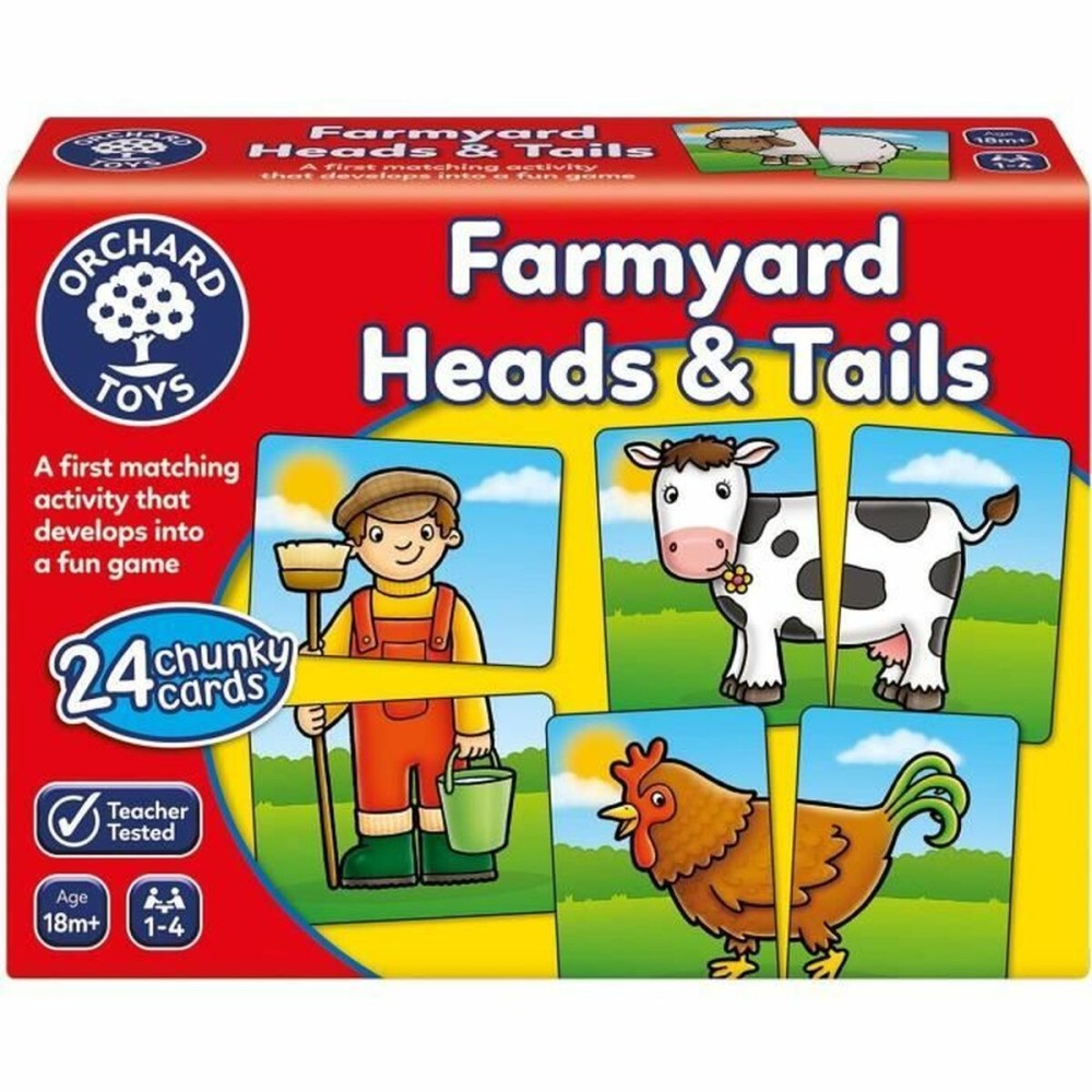 Εκπαιδευτικό παιχνίδι Orchard Farmyard Heads & Tails (FR)