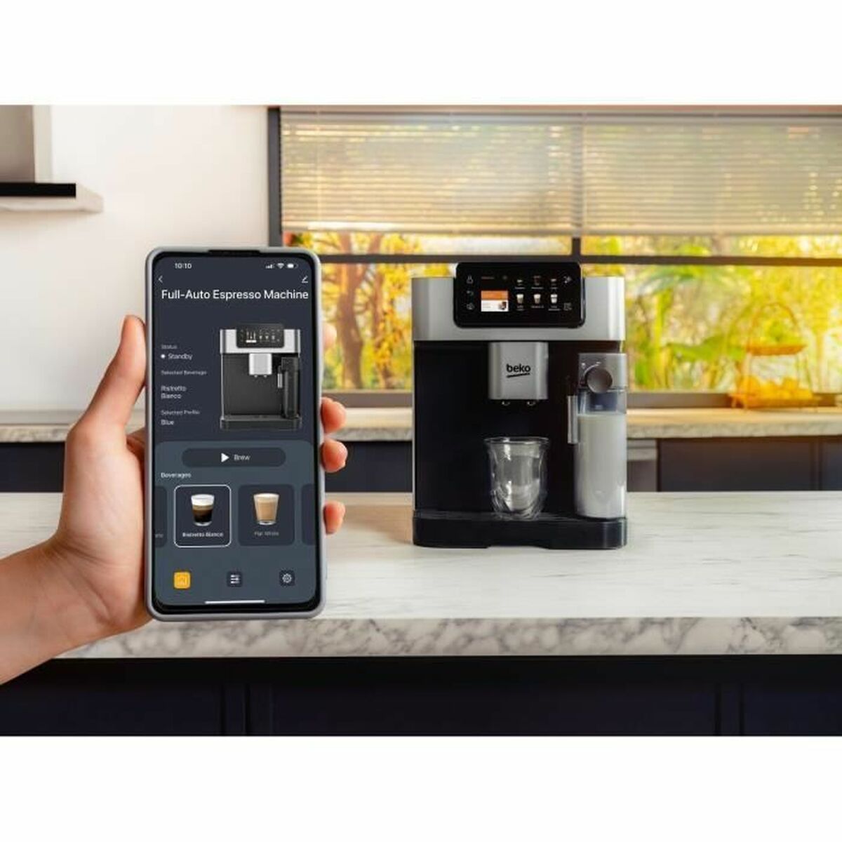 Υπεραυτόματη καφετιέρα BEKO CEG7348X Μαύρο Γκρι Ασημί