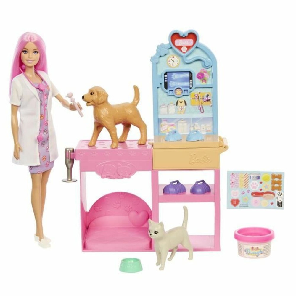 Playset Barbie Veterinarian Clinic 15 Τεμάχια