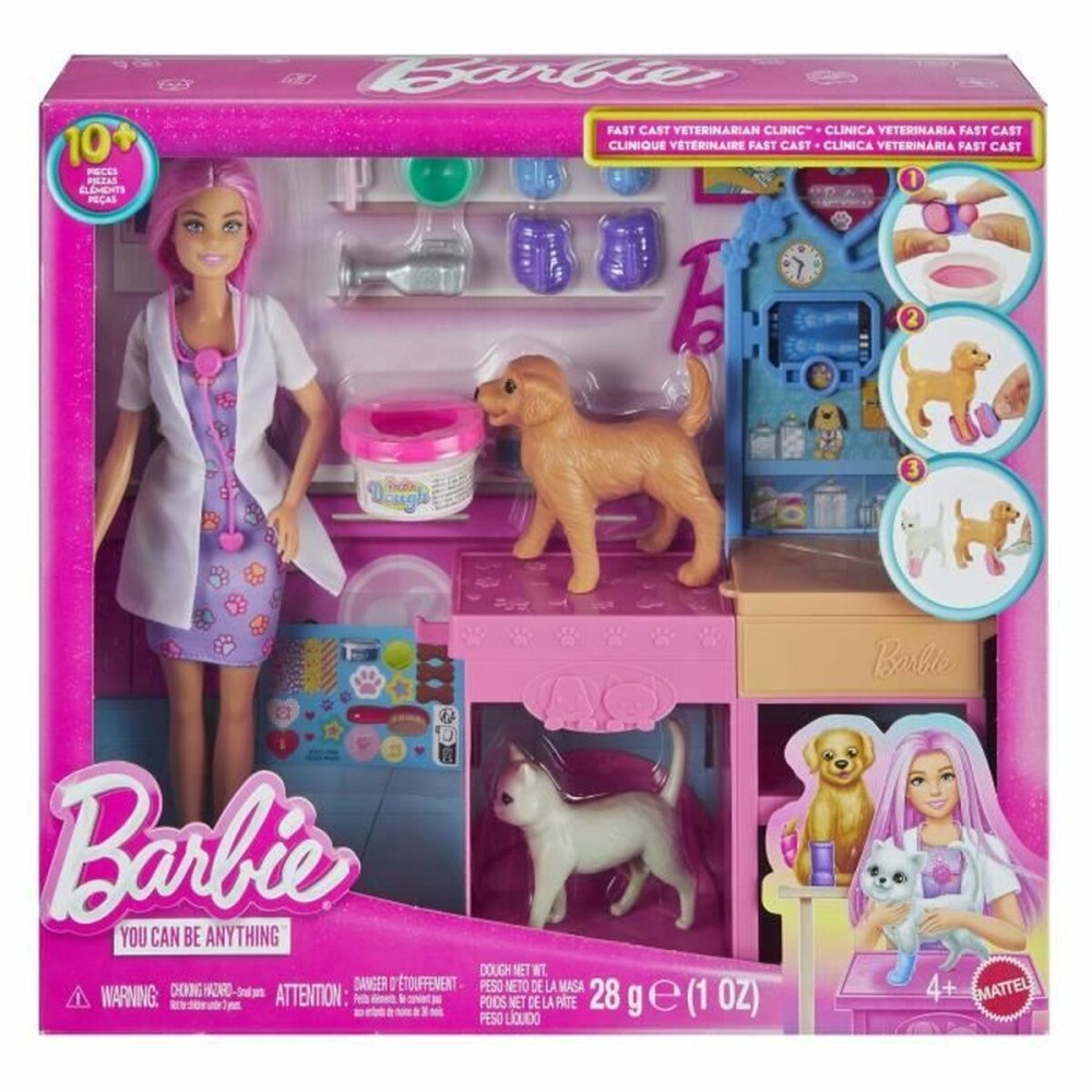 Playset Barbie Veterinarian Clinic 15 Τεμάχια