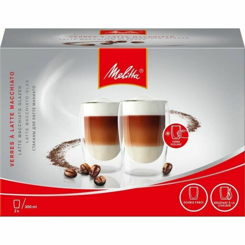 Ποτήρι Melitta Machiatto Διαφανές 300 ml Καφές (x2)