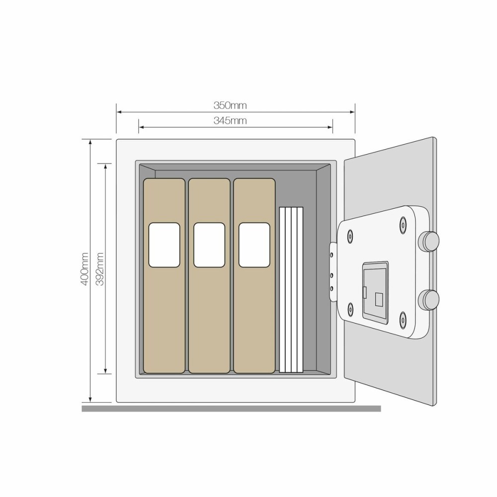 Χρηματοκιβώτιο με Ηλεκτρονική Κλειδαριά Yale YSEB/400/EB1 Μαύρο Ανοξείδωτο ατσάλι Χάλυβας