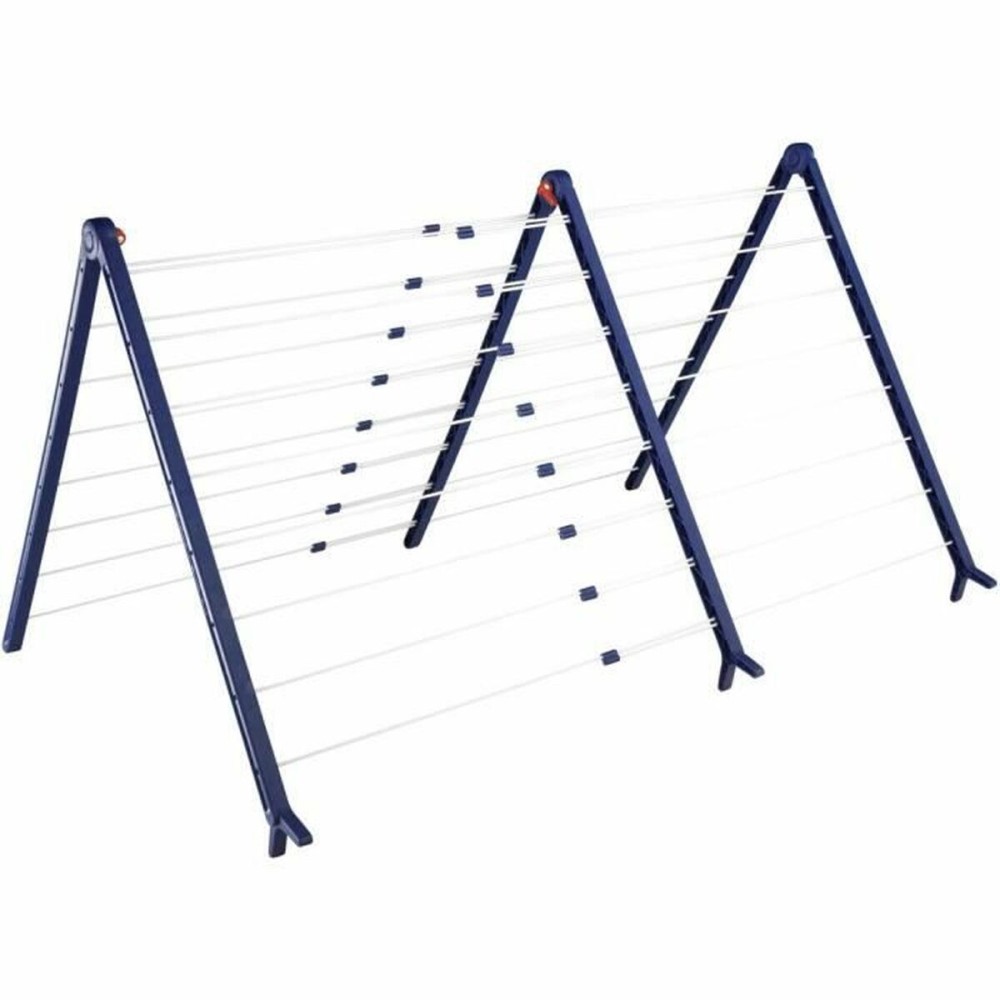 Απλώστρα Ρούχων Leifheit Bathtub Dryer Pegasus V 133 x 66,5 cm Μπλε Λευκό Μέταλλο