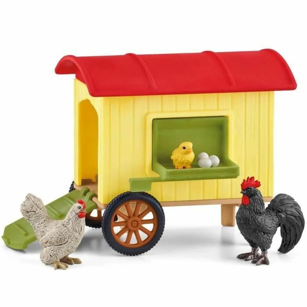 Σετ παιχνιδιών Schleich Mobile Chicken Coop Πλαστική ύλη