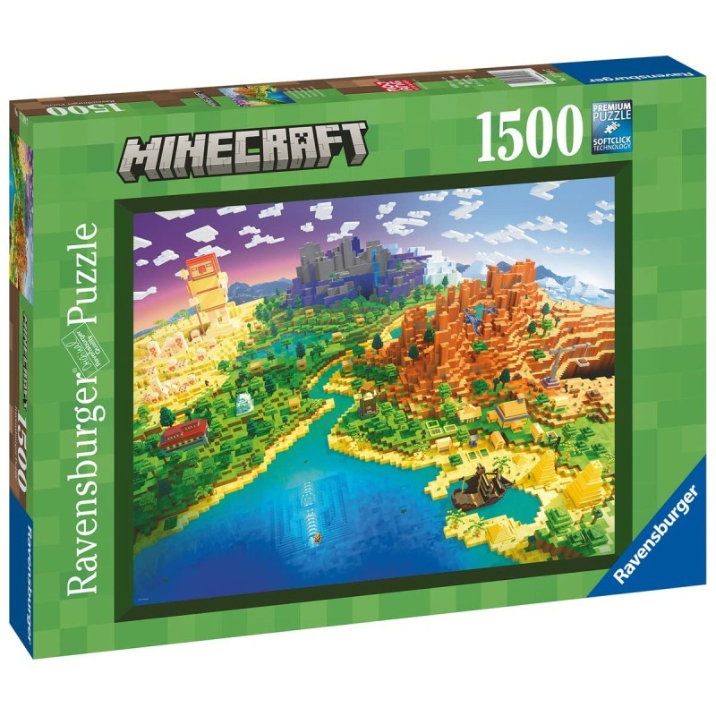 Παζλ Minecraft Ravensburger 17189 World of Minecraft 1500 Τεμάχια