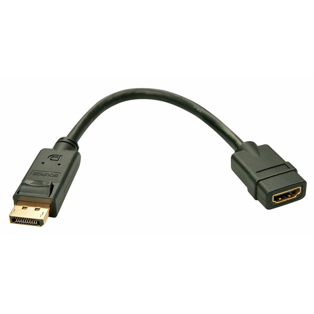 Αντάπτορας DisplayPort σε HDMI LINDY 41005 Μαύρο 15 cm