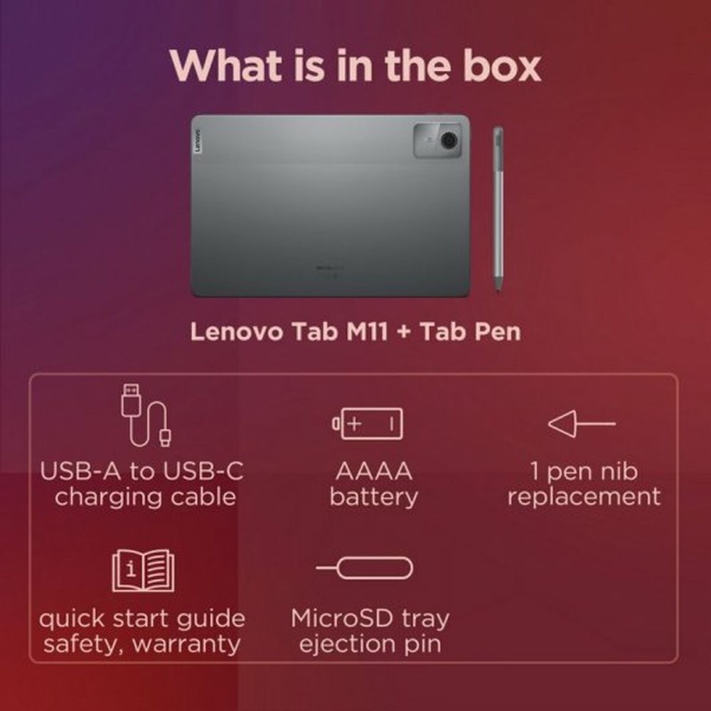 Tablet Lenovo Lenovo Tab M11 11" 4 GB RAM 128 GB Γκρι