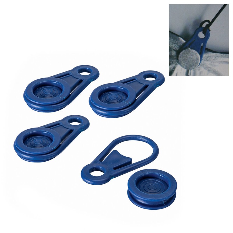 Awning and tarpaulin clamps set Bensontools Κούμπωμα Μπλε x6 Ø 0,44 x 8,3 cm