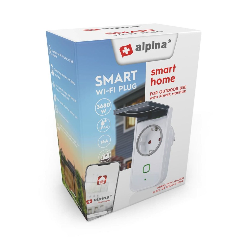Έξυπνο Βύσμα Alpina Smart Home Εξωτερικό Wi-Fi 230 V 16 A