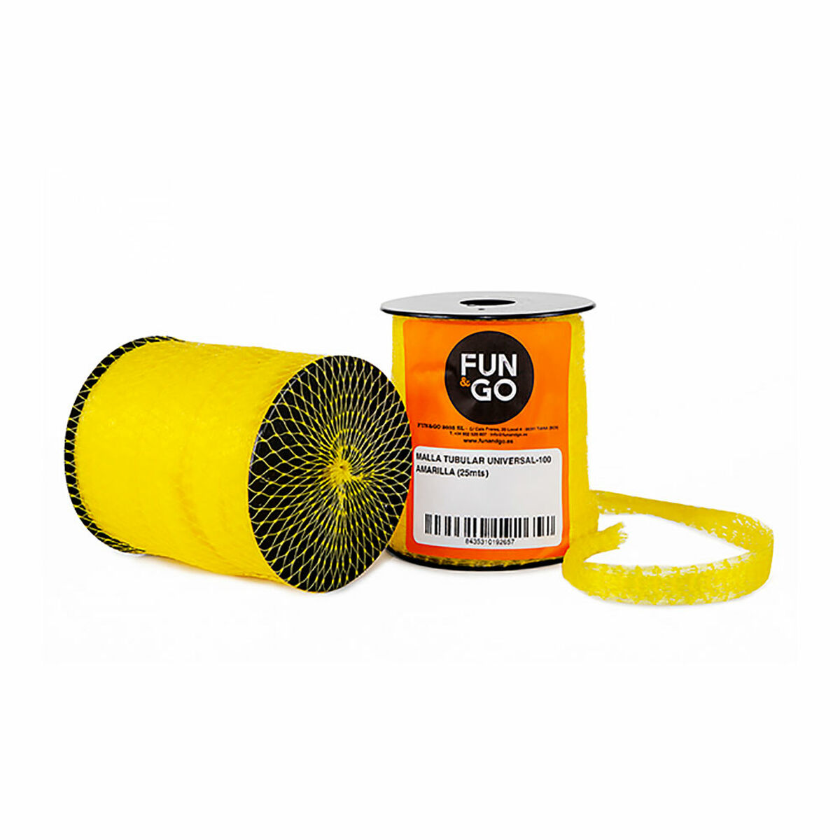 Tubular netting for packaging Fun&Go Universal-100 Κίτρινο 25 m