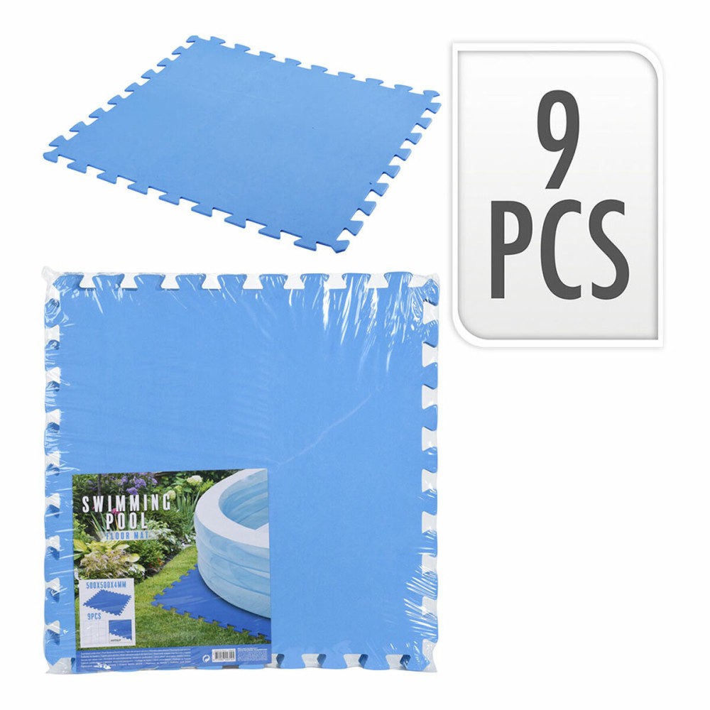 Protective flooring for removable swimming pools 50 x 50 cm (x9)