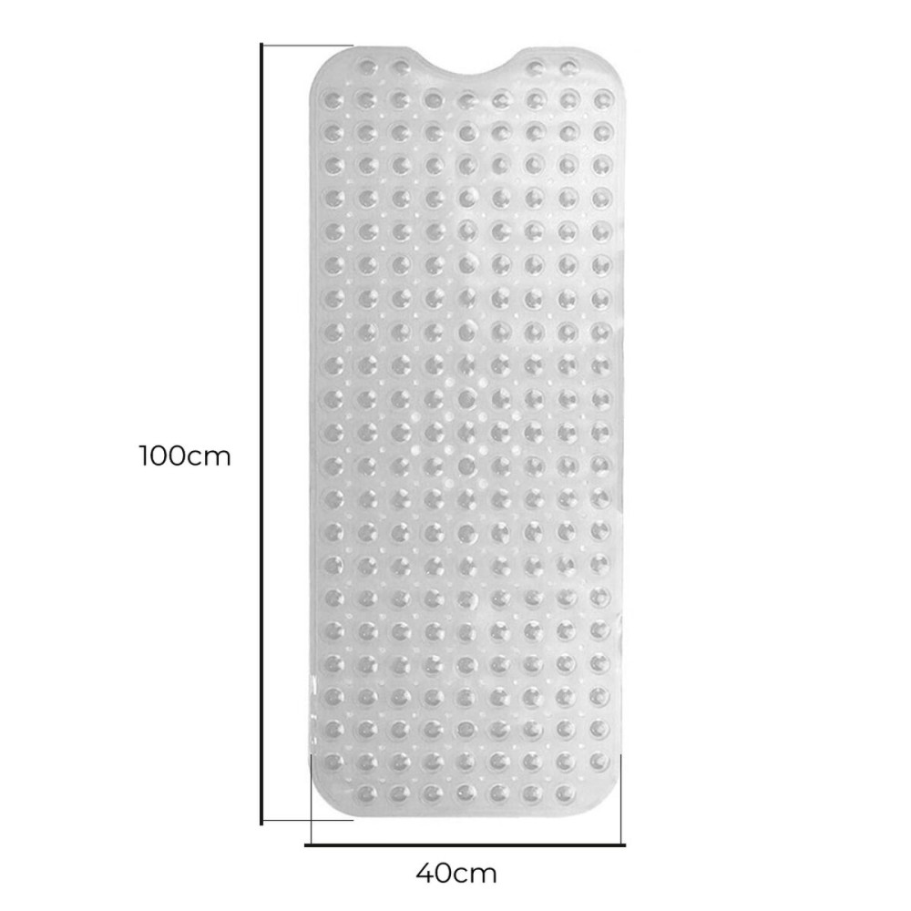 Αντιολισθητικό χαλί ντους Exma Διαφανές PVC 100 x 40 cm