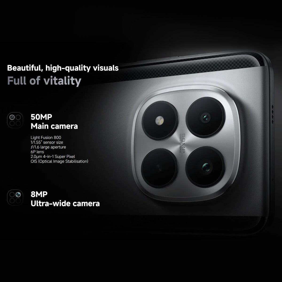 Smartphone Poco M8 PRO 12 GB RAM 512 GB Ασημί