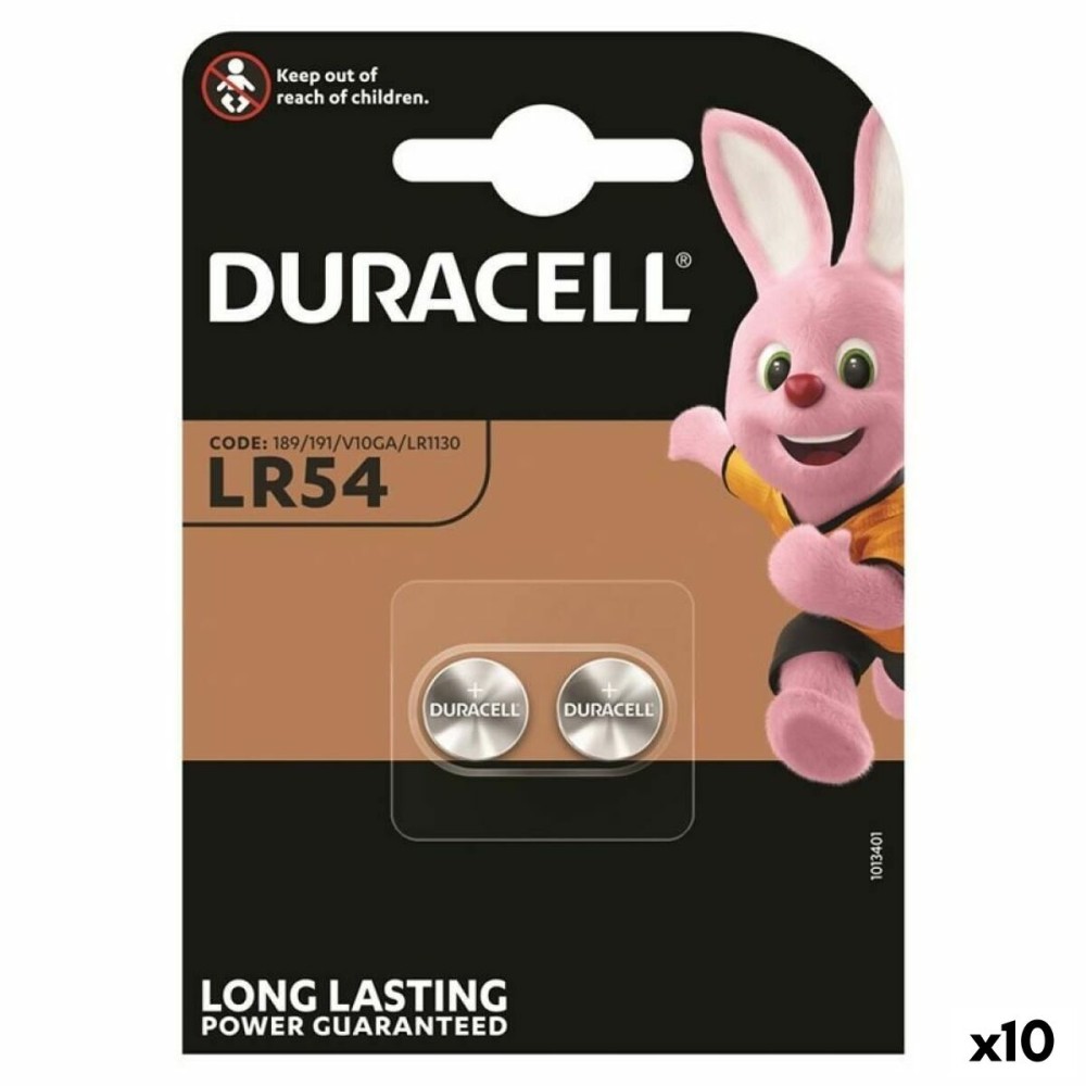 Αλκαλικές Μπαταρίες Κουμπιά DURACELL LR1130 LR54  2 Τεμάχια x10 1,5 V