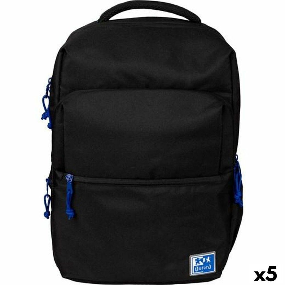 Σχολική Τσάντα Oxford B-Ready Oxfbag Μαύρο 42 x 30 x 15 cm (5 Μονάδες)