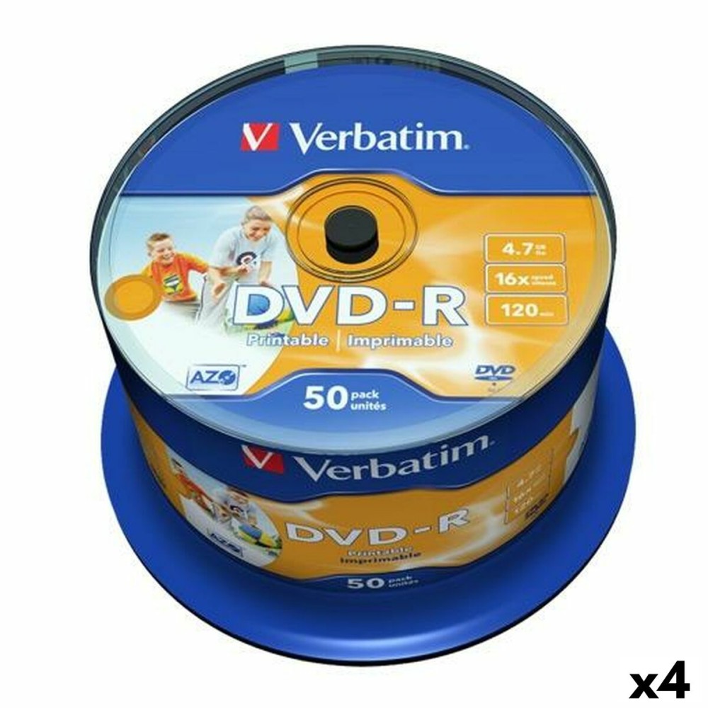 DVD-R Verbatim 4,7 GB 16x (4 Μονάδες)