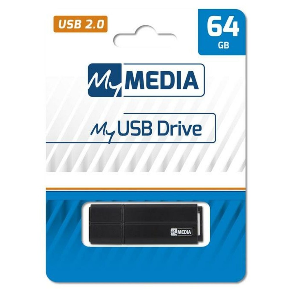Στικάκι USB MyMedia Μαύρο 64 GB (x10)