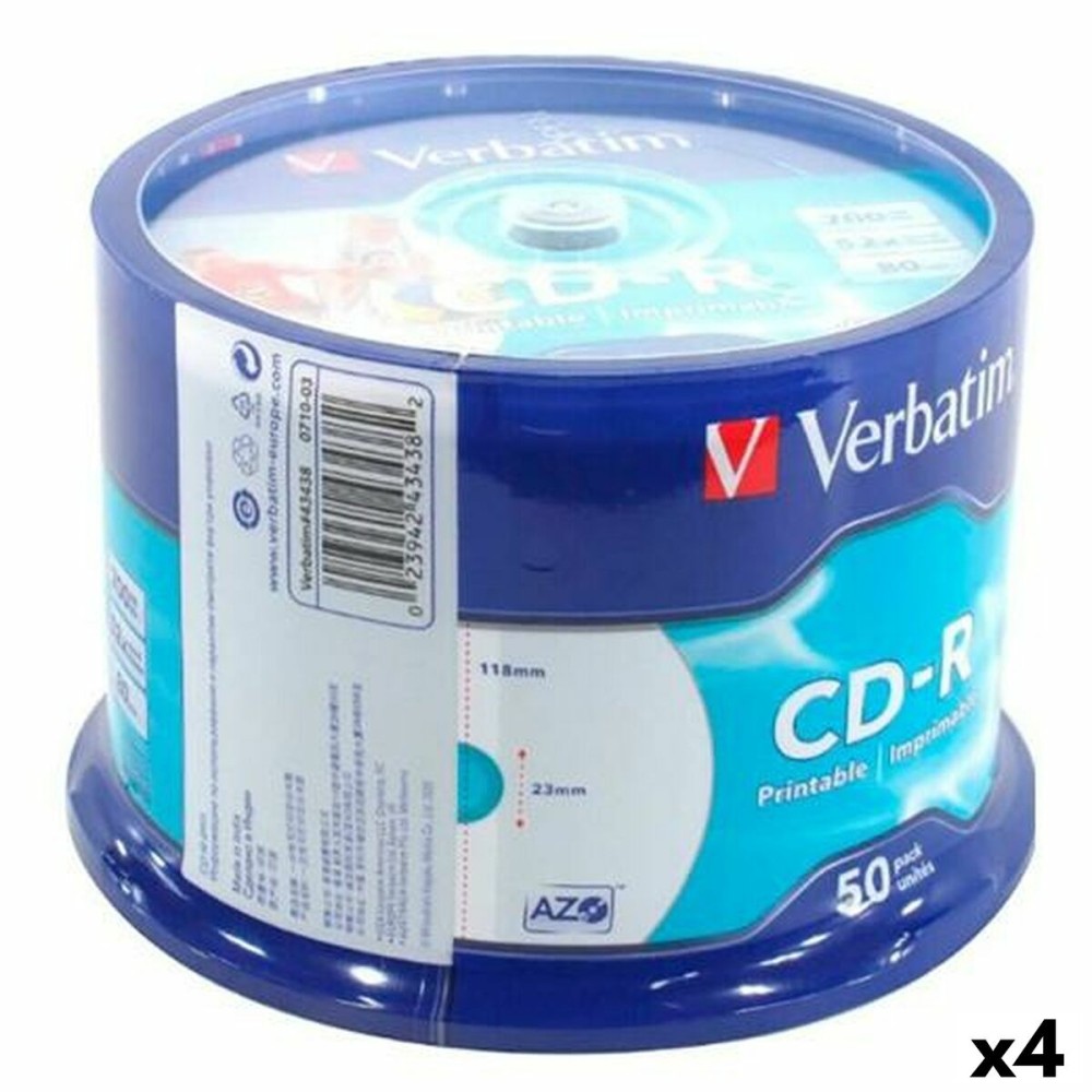 CD-R Verbatim 700 MB 52x (4 Μονάδες)
