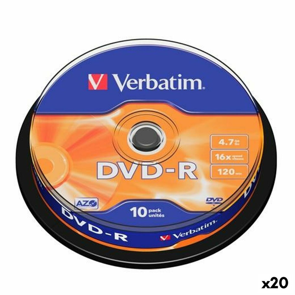 DVD-R Verbatim 4,7 GB 16x (20 Μονάδες)