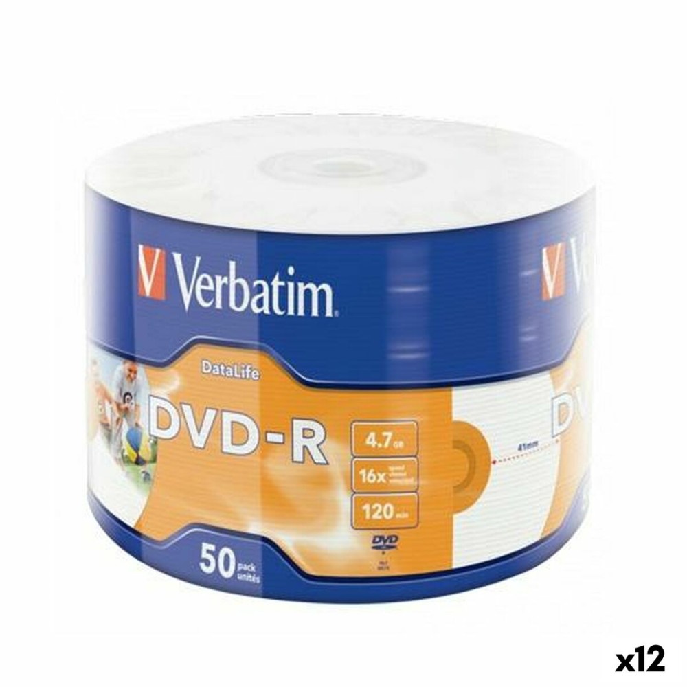 DVD-R Verbatim 4,7 GB 16x (12 Μονάδες)