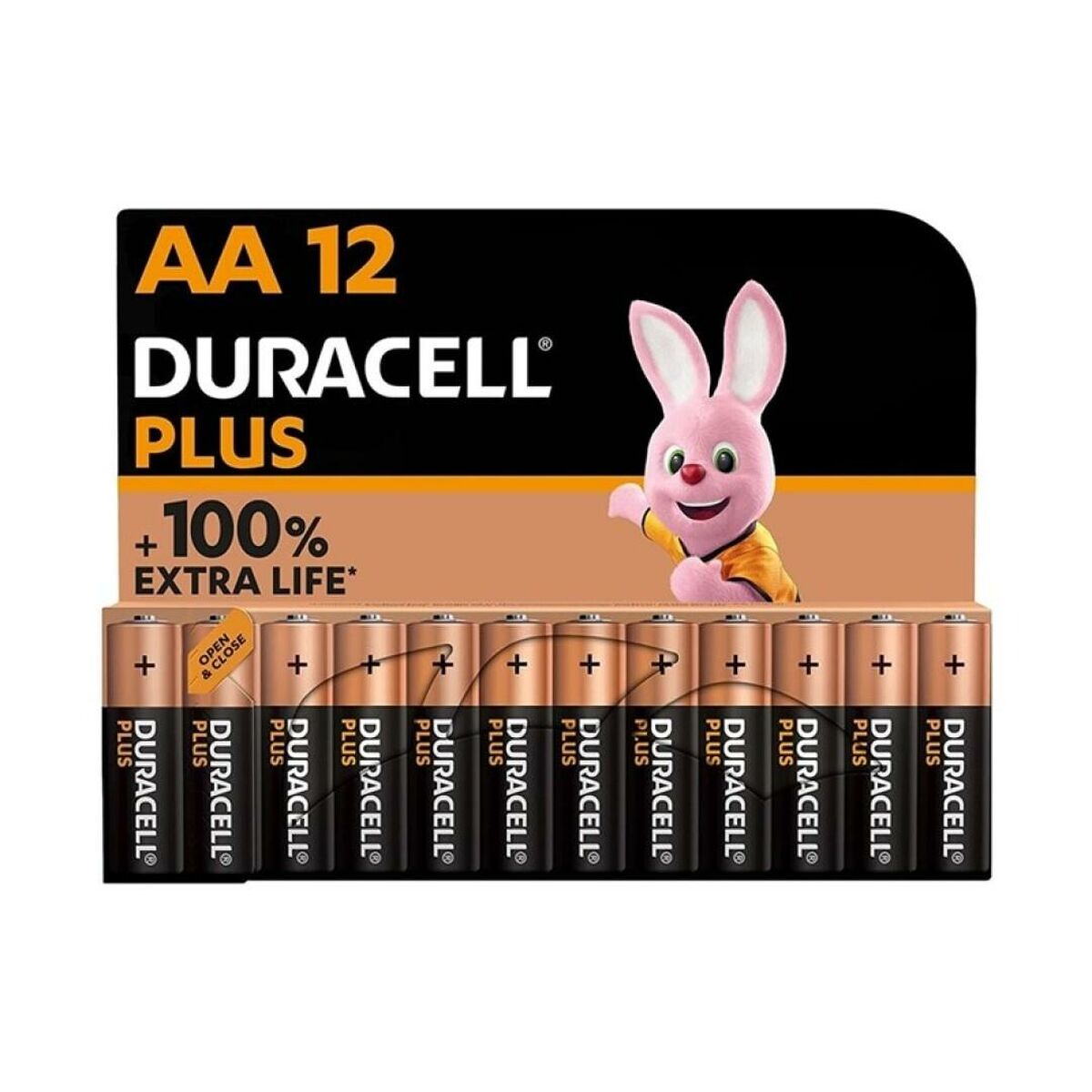 Αλκαλικές Μπαταρίες DURACELL Plus 1,5 V LR06 (12 Μονάδες)