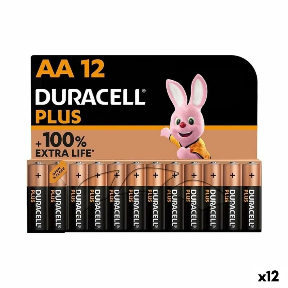 Αλκαλικές Μπαταρίες DURACELL Plus 1,5 V LR06 (12 Μονάδες)