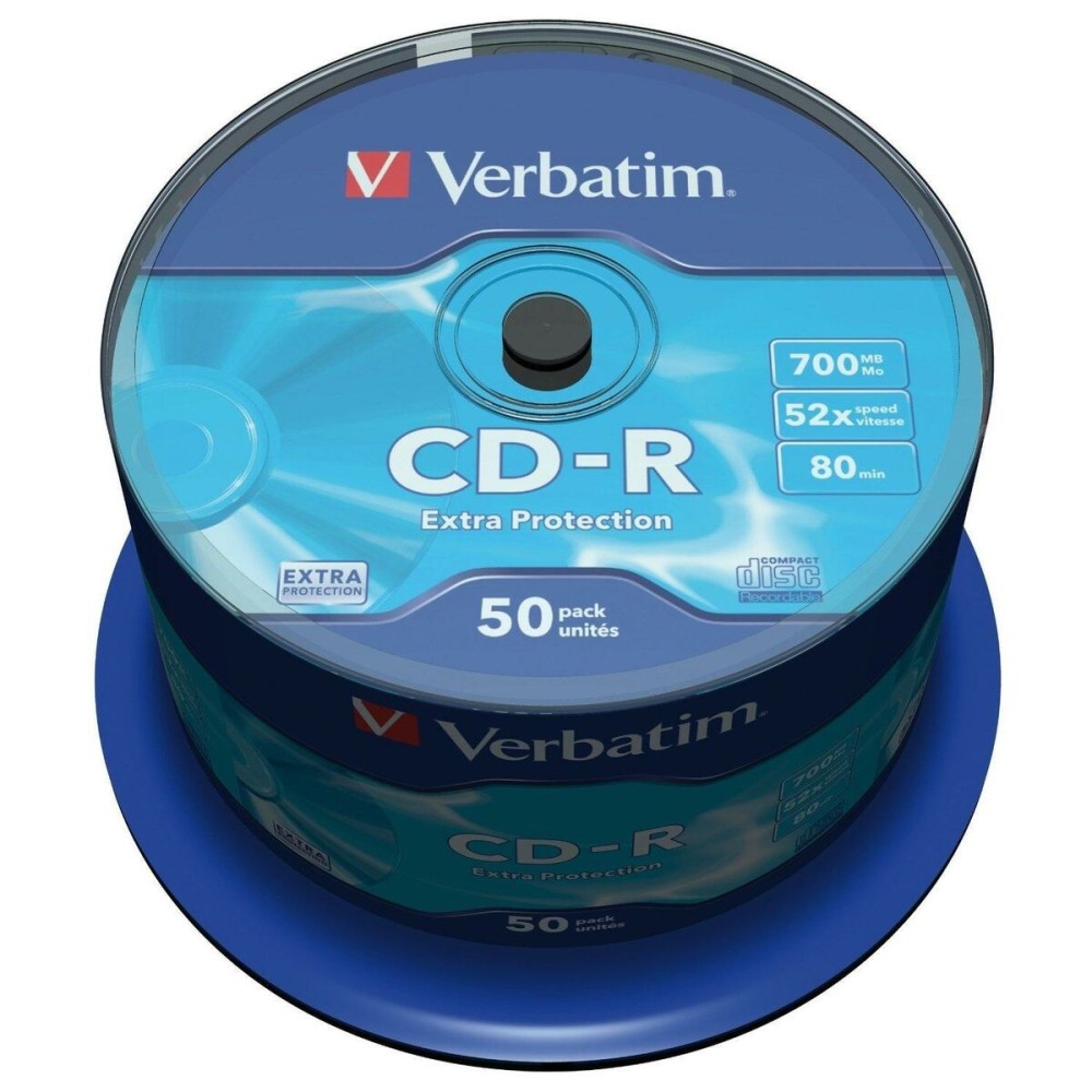 CD-R Verbatim Extra Protection 700 MB 52x 50 Τεμάχια (4 Μονάδες)