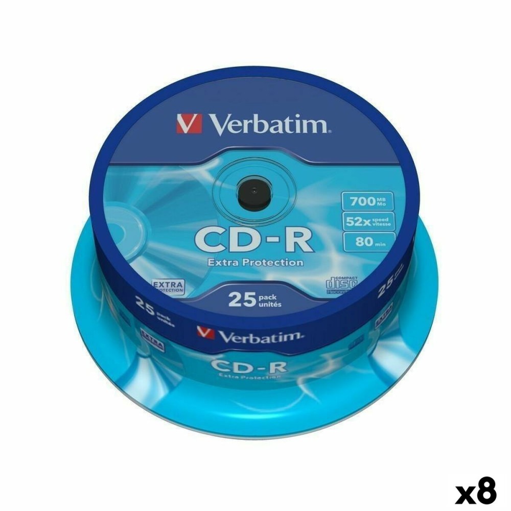 CD-R Verbatim Extra Protection 700 MB 52x 25 Τεμάχια (8 Μονάδες)
