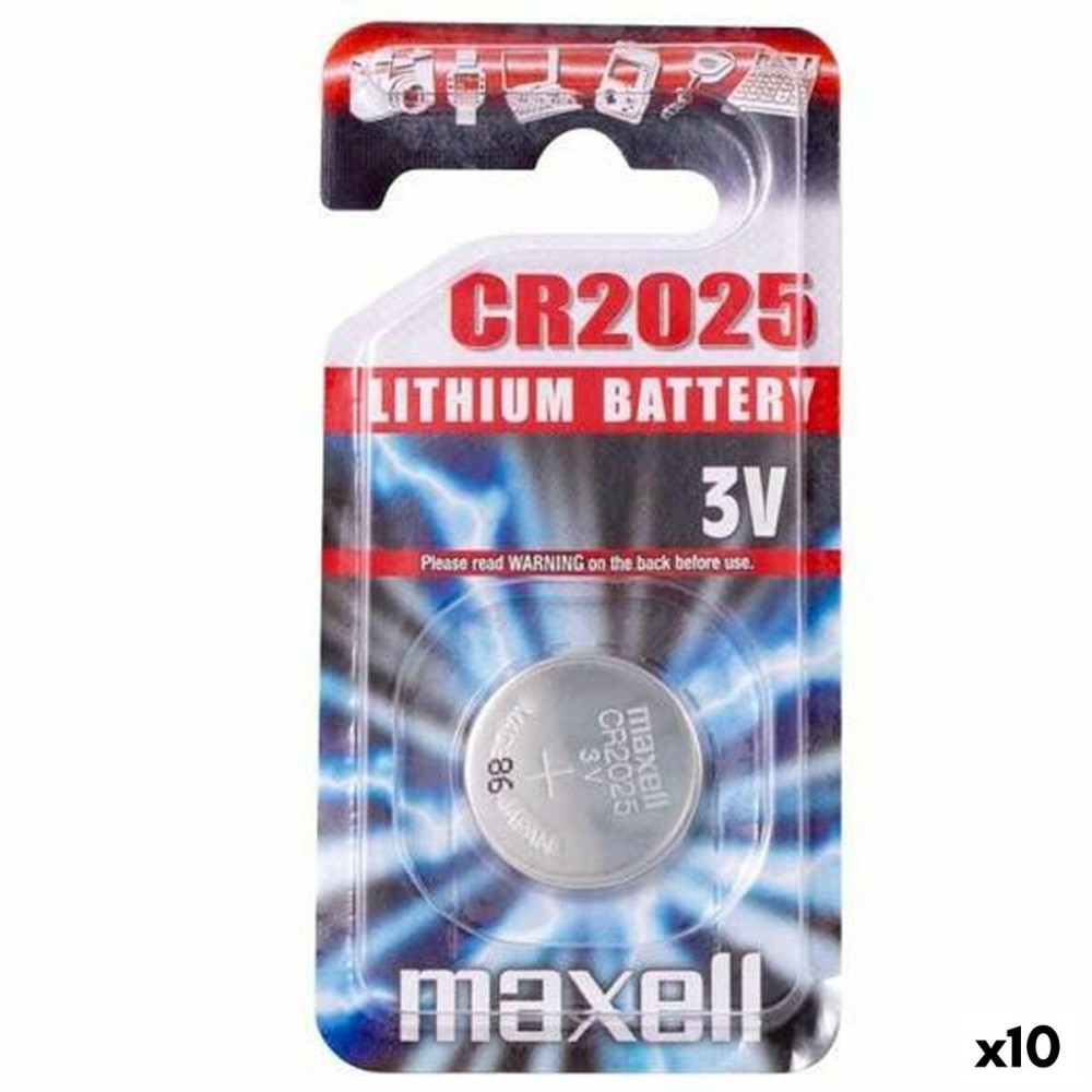 Μπαταρίες Κουμπιά Λιθίου Maxell 3V CR2025 (x10)