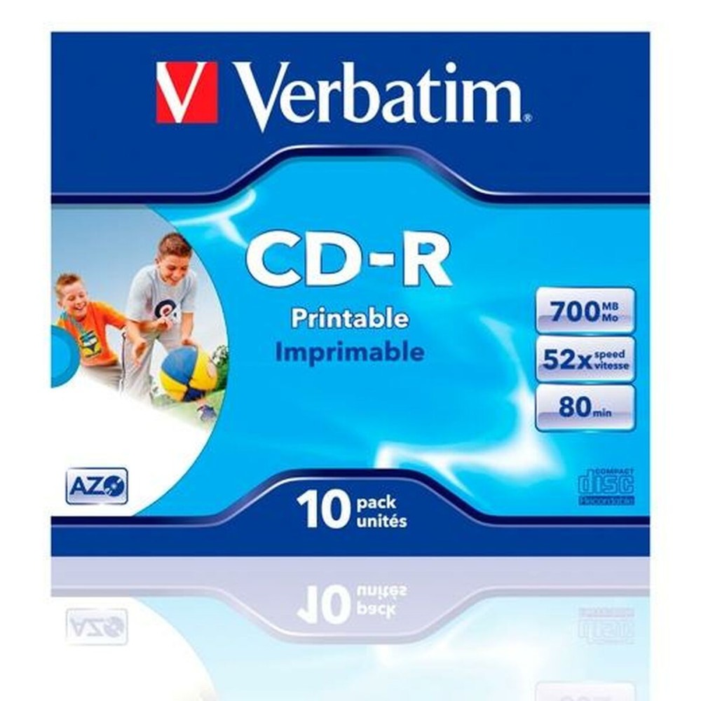 CD-R Verbatim CD-R AZO 700 MB 52x 10 Τεμάχια (x10)