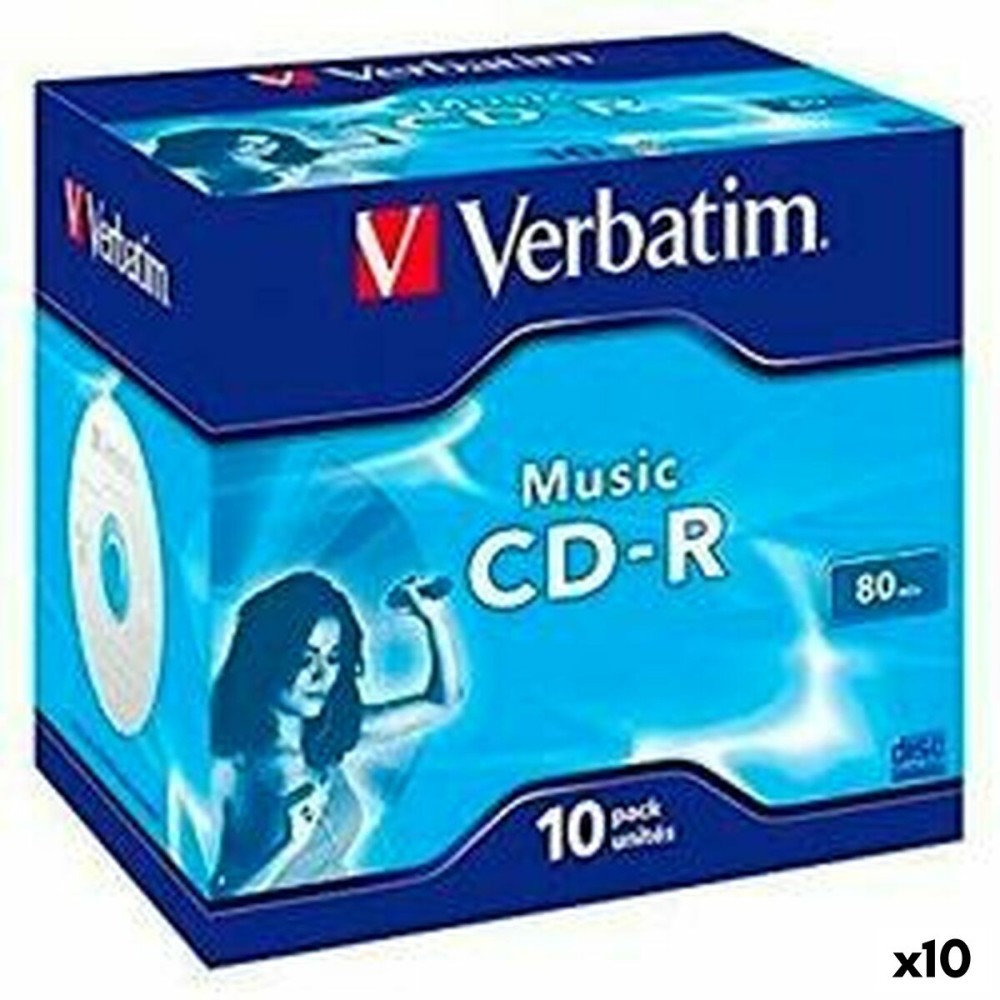 CD-R Verbatim MUSIC 80' 16x 10 Τεμάχια (x10)
