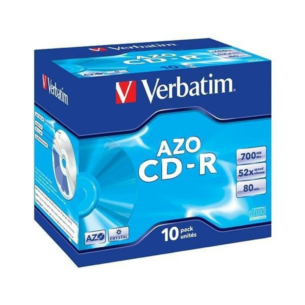 CD-R Verbatim AZO 700 MB 52x 10 Τεμάχια (x10)