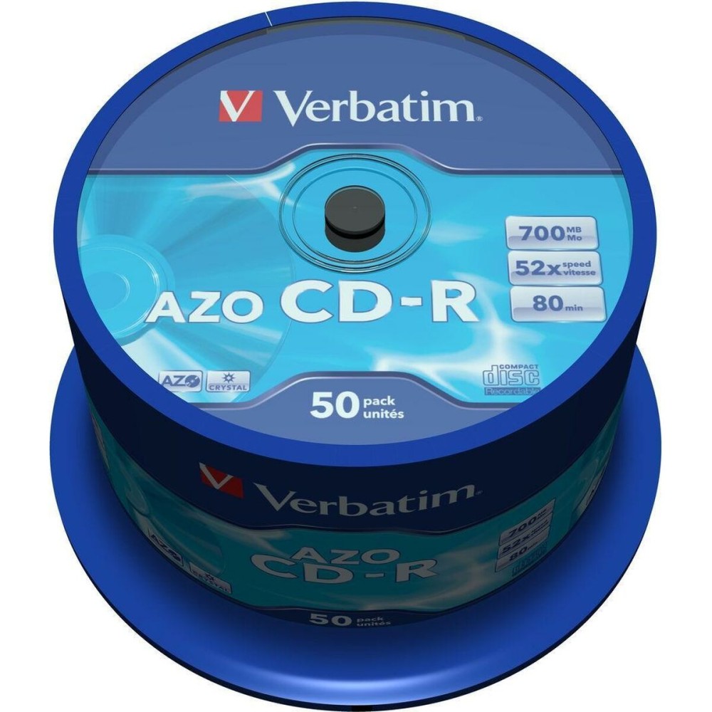CD-R Verbatim Azo 700 MB 52x 50 Τεμάχια (4 Μονάδες)