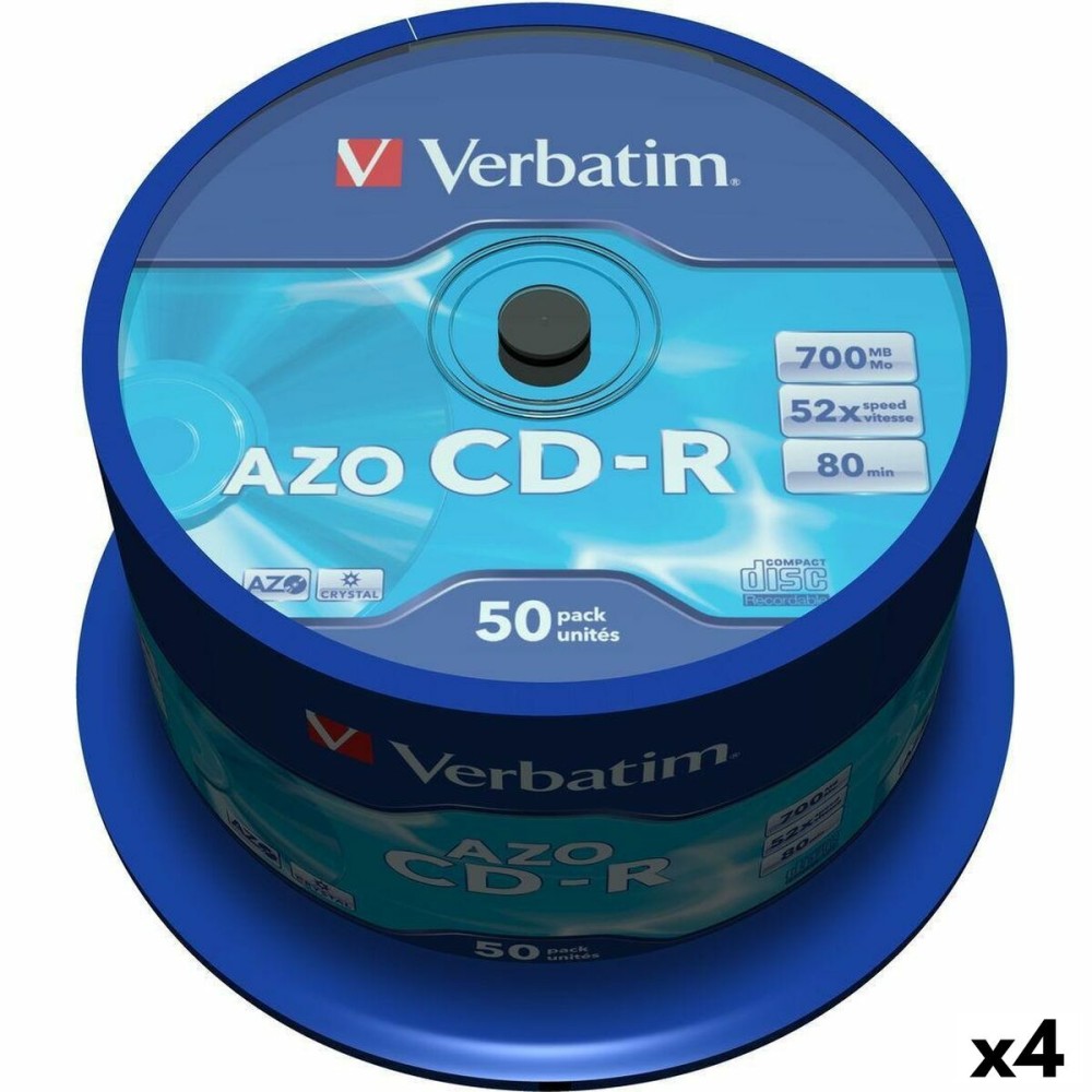 CD-R Verbatim Azo 700 MB 52x 50 Τεμάχια (4 Μονάδες)