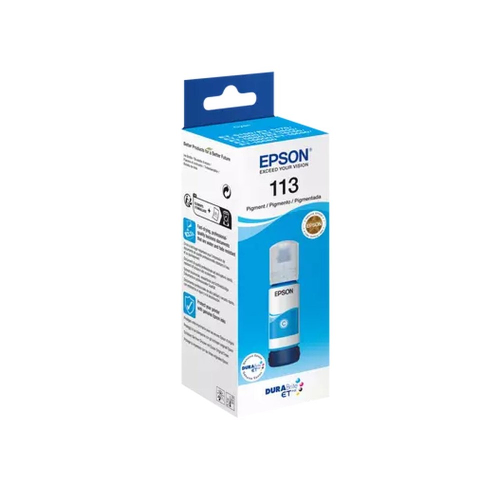 Επαναπληρώστε μελάνι Epson ECOTANK ET-5850, ET-5800, ET-16650, ET-16600, ET-5880, ET-5170 - Nº 113 Κυανό