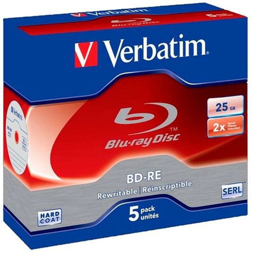 Blu-ray BD-RE Verbatim 25 GB 6x 5 Τεμάχια (x10)