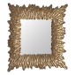 Τοίχο καθρέφτη Χρυσό Κρυστάλλινο Σίδερο 74 x 7,5 x 74 cm