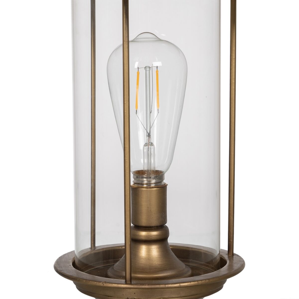 Φωτιστικό Χρυσό Κρυστάλλινο Σίδερο 40 W 27 x 27 x 48 cm