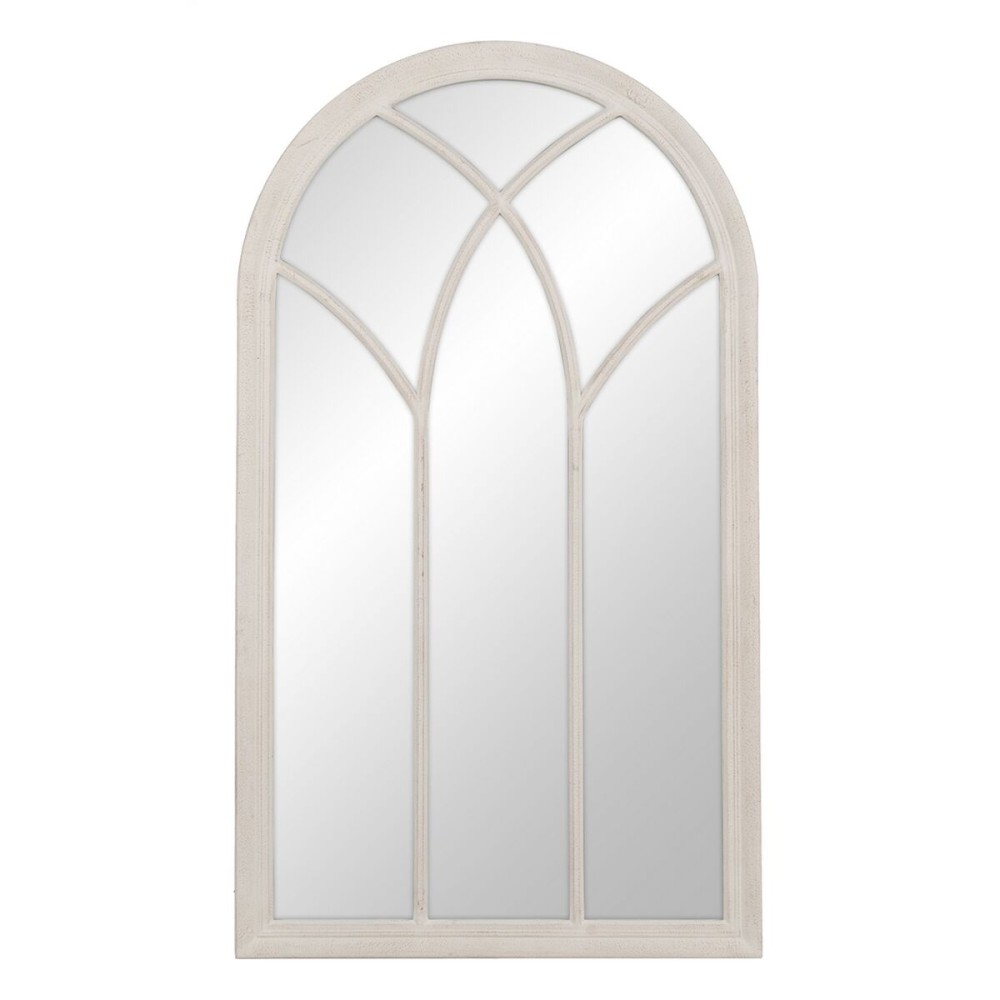 Τοίχο καθρέφτη Λευκό Κρυστάλλινο Ξυλο παουλόβνια Παράθυρο 80 x 3,5 x 140 cm