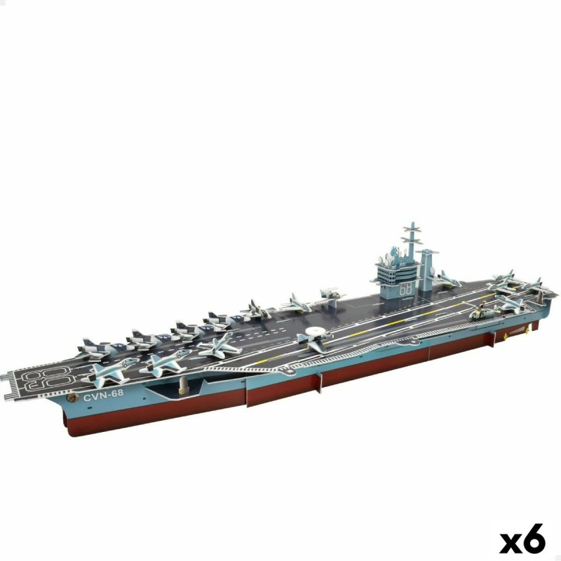 3D Παζλ Colorbaby Nimitz Αεροπλανοφόρο 67 Τεμάχια 77 x 18 x 20 cm (x6)