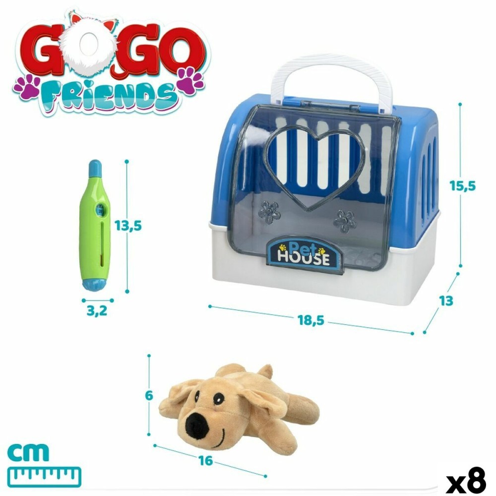 Βελούδινο κατοικίδιο ζωάκι GoGo Friends 18,5 x 15,5 x 13 cm (8 Μονάδες)