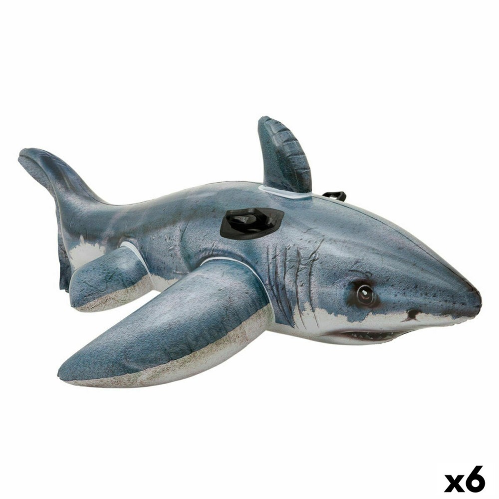 Φουσκωτή Φιγούρα για την Πισίνα Intex Καρχαρίας 173 x 5,6 x 10,7 cm (x6)
