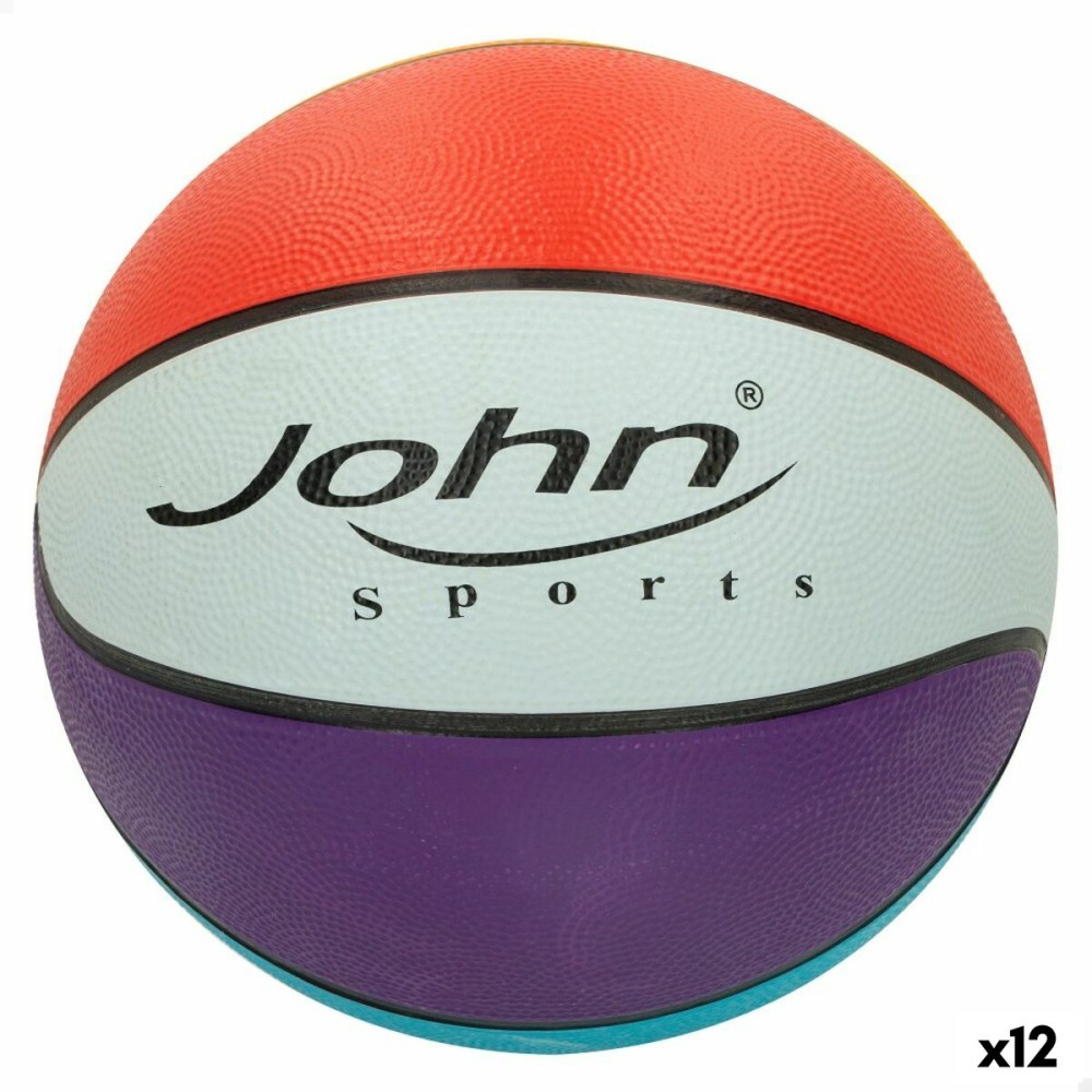 Mπάλα Μπάσκετ John Sports Rainbow 7 Ø 24 cm 12 Μονάδες