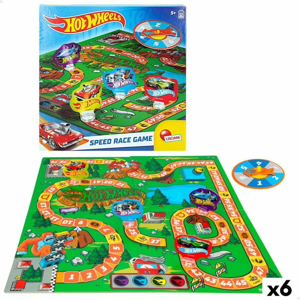 Επιτραπέζιο Παιχνίδι Hot Wheels Speed Race Game (x6)