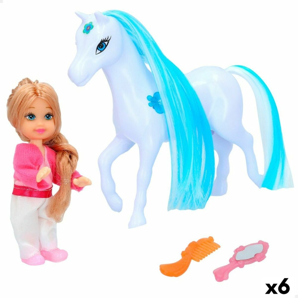 Κούκλα Colorbaby Bella Άλογο 13 x 14 x 4,5 cm (x6)